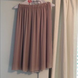 Zara pleated midi skirt